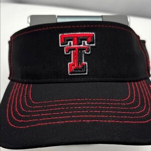 47 Brand Black and Red Texas Tech Visor